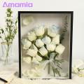 Fine Workmanship Frame Handmade 3d Shadow Box Display Case with Dried Flowers Large Photo Frame Diy 3d Picture Frame. 