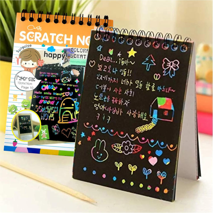 SP%20Dealz%20%20Small%20Size%20Kid's%20Scratch%20Book%2010-Pages%20Colorful%20Scratch%20Paper%20Note,%20DIY%20Art%20Book%20with%20Wooden%20Stylus%20Scratching%20Tool%20for%20Kids,%20Girls,%20Boys%20Birthday%20Gifts%20(10cm%20x%2014cm)%20-%20Image%208