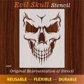 Evil Skull Stencil Scrapbook, Wall Painting, Coloring Embossing Album Decorative Template.. 