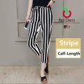 Lining Print Trouser For Women. 