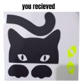 Unique Glow In The Dark Cat Sticker For Switch Board Art With Glowing Eyes | Glow In The Dark Sricker For Girls And Boys And Kids Room | Glow In Dark Prank Halloween Sticker | Horror Cat With Glowing Eyes Wall Sticker For Bedroom. 