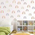 JAERBEE Rainbow Bedroom Decor for Girls Colorful Rainbow Wall Decals Room Decor for Kids Nursery Bedroom Decorations 144 Pieces. 