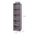 Tidy Hanger Kids Hanging Wardrobe Storage Organiser  5 Shelf Clothes Bag. 