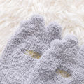 Outdoor wind protection and warmth Fluffy Foot Socks Mid-tube Plus Thickening Warm Coral Fleece Socks. 