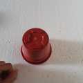 Small red planter pot, best for seedling with cocopeat, Mini Plastic Flower Pot Planters for Succulents and cactus. 