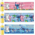 CecyliaXion Disney Stitch Birthday Decoration Blue Lilo Stitch Theme Party Bottle Stickers Supplies Stitch Stickers Happy Party Baby Shower. 