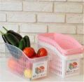 Kitchen Refrigerator Organizer, Fridge and Freezer Storage Tray Basket Multicolour. 