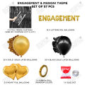Engagement Foil Balloons Garland Theme Collection, Party Decor Supplies Photo Booth Prop Gold, Black Silver Latex Balloons Background Decorations, Solid Latex Balloon, Glue Dot, Foil Balloon, Party Decoration Celebrations : JzuW6aaI, ldqtloNv. 