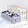 Pack of 3 5 Cells Plastic Storage Box Tie Bra Socks Underwear Drawer Cosmetic Stationery Divider Tidy Organizer. 