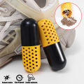 2Pcs/Set Deodorizer Shoe Closet Drawer Air Purifying Smell Remover Capsule Shape Moisture Absorber Dryer Ball. 
