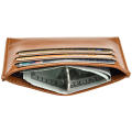 Brown ID Card Holder Secure Slim Design Black  Case Multi Slot PU Leather Slim Wallet for Business Use Personal Use Men's Accessory Bank Cards ID Protection. 