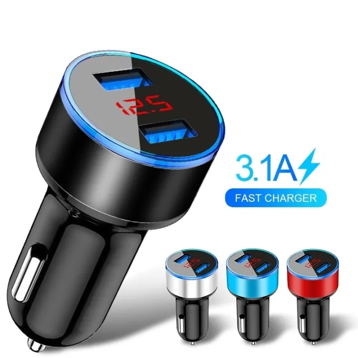 Lovebay%203.1A%20LED%20Display%20Dual%20USB%20Car%20Charger%20Universal%20Mobile%20Phone%20Aluminum%20Car-Charger%20for%20Xiaomi%20Samsung%20iPhone%2011%20Pro%20Max%20-%20Image%203
