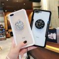for iPhone 6 6s plus 7 8 plus X  case with gifts crystal pop socket holder and neck lanyard strap. 