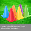 6 inch Multipurpose Training Cones Football Basketball, Soft & Durable Traffic Cone for Safety, Agility, Soccer, Football & Other Activities, 6 Inch Sport Football Training Maker Bucket Traffic Cone Triangular Marker Obstacle Training Cone. 