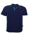 Navy Blue Cotton Polo Shirt for Men. 