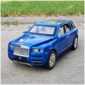 Die-Cast Rolls-Royce Cullinan SUV Model Car Toy with Sound and Light 1/24 Scale Pull Back. 