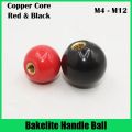 2Pcs Red Black Copper Core /Bakelite Core/Iron Core Ball Lever Knob Machine Tool Replacement Round Handle M4 M5 M6 M8 M10 M12. 