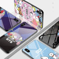 TA for Vivo Y55 / Y55S / Y55L / Y55A Back Cover Fashion BTS Tempered Glass Painting Phone Case. 