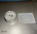 Diamond Nail Art Stamper, Jelly Silicone Stamp For French Nails RUKI Transparent Nail Art Stamping Tool. 
