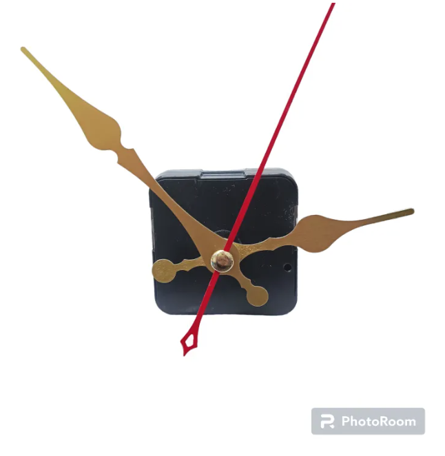 Wall clock Replacement machine/ movement with Needles -Silent/ Silence Wallclock machinery, Smooth wall clock machine with needles, wall clock sweep movement, sweep-