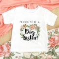 I'm Being Promoted To Big Sister 2022 Kids T-Shirt Childrens T Shirt Baby Announcement Top Toddler Tshirt Summer Casual Clothes. 
