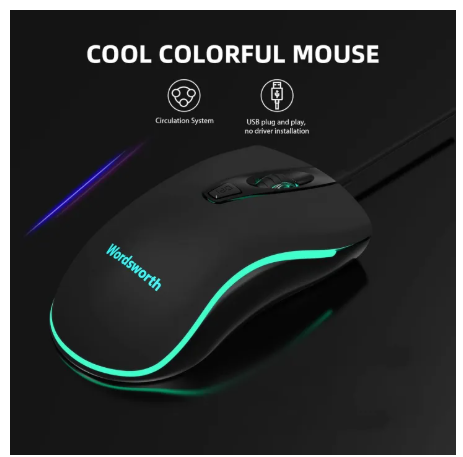 [MECHANICAL KEYBOARD W] [WordsWorth Wired Keyboard Mouse Set – USB Plug ...