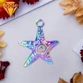 Starfish Necklace Colorful Starfish Pendant Lightweight Stainless Steel Jewelry for Diy Necklace Bracelet Earrings Clothes Diy Bag Pendant. 
