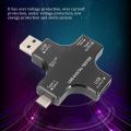 USB C Tester,2 in 1 Type C USB Tester Color Screen IPS Multimeter. 