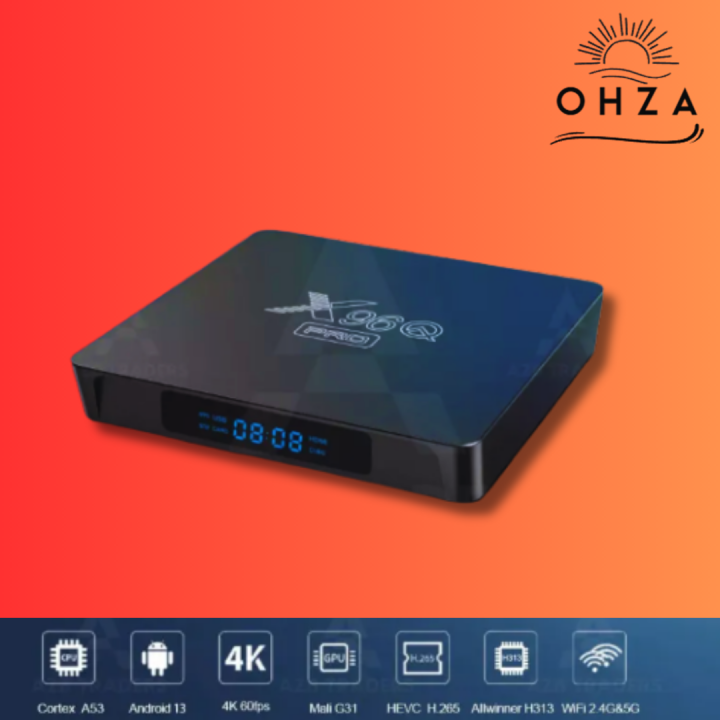 X96Q Pro - 8GB+128GB - Android 15 - 4K - Smart Android Tv Box | Daraz.pk