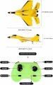 ZY -320 Remote Control Plane Aircraft 2.4G Glider Easy to Fly Remote Control Fighter EPP Foam RC Aircraft with Automatic Balance Gyroscope Perfect for Beginners and Kids. 