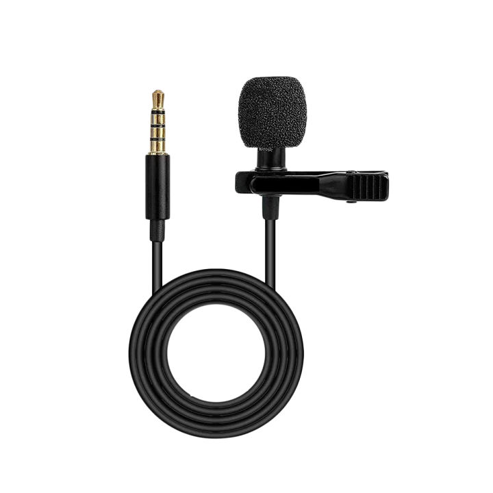3.5 mm Clip Collar Mic for Voice Recording, Mobile, Android Smartphones