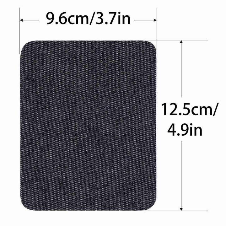 Iron On Denim Patches For Clothing Jeans 12 Pcs, 3 Colors (4.9 inch X 3.7 inch)