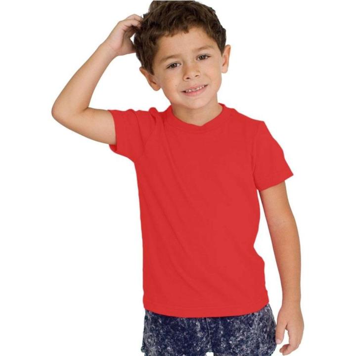 Plain Kids T-Shirt - Red