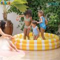 INTEX 58432 Zesty Lemon Pool 5ft (58"x13") With Free Pump, 10 pcs Ball & Patch  ( 1.47m x 33cm ) Beautiful Swimming Tub For Kids | This Kiddie Pool Features a Cheerful Lemon-Themed Design | Kids Swimming Pool | Inflatable swimming pool for childrens. 