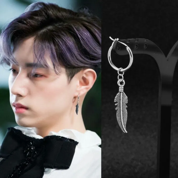 N%20ES%20GOT7%20Duan%20Yien%20with%20the%20same%20retro%20feather%20earrings%20earrings%20without%20pierced%20ear%20clips%20-%20Image%203