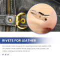 Rivets for Leather, 300 Sets Double Cap Rivets 3 Sizes. 