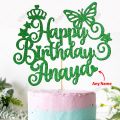 Customized Happy Birthday Cake Topper For Party Celebration, Kids Birthday Toppers with ANY NAME, Cake Decoration. 