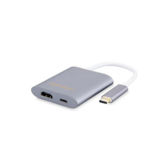 USB C to HDMI Hub 4K, CableCreation 3-in-1 USB-C Hub with HDMI, USB 3.0 and 60W PD Charging