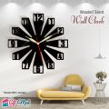 Numbering 3D Silent Wooden / Acrylic Wall Clock - Home & Office Decor Made by Gift Mall. 