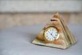 Pyramid Clock, Marble Clock, Egyptian Pyramid Clock, Marble Decoration Item.. 