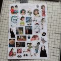 Studio Ghibli Spirited Away Anime Movie Sticker Uncut Sheet For Kids Journal Scrapbook Phone Cover Laptop Notebook. 