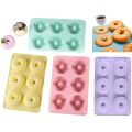 Heat Resistant Silicone Donut Mold for 6 Doughnuts Food Grade Silicone Bagels Pan for Baking Non Stick Mini Cupcake Mould. 