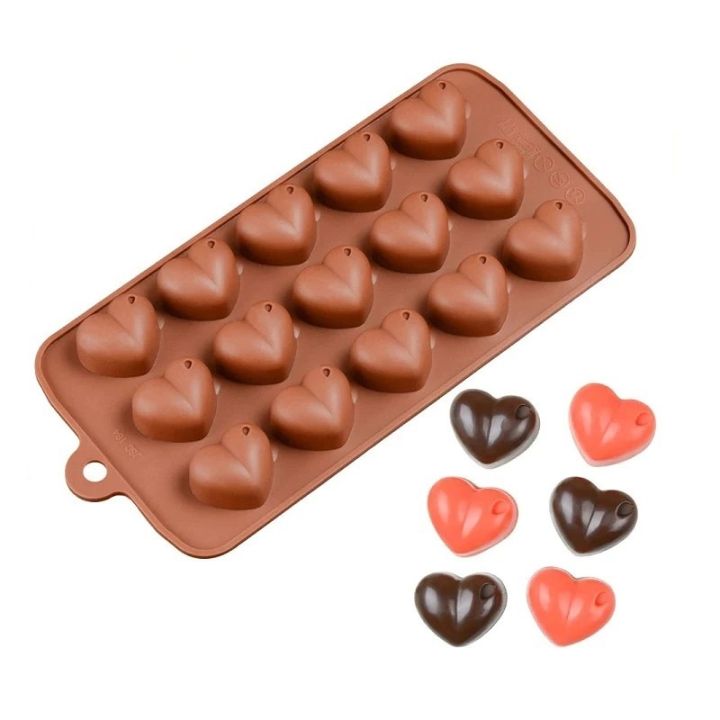 Heart Shape Silicone Chocolate Mold 15 Cavity