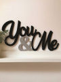 You & Me Wall Art Wooden Wall Decor, Bedroom Decor, Couples Wall Gift. 