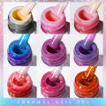 BORN PRETTY Glitter Thermal Gel Nail Polish 3 Colors Temperature Color Changing Autumn Winter Nails Semi-permanent Soak Off Nai. 