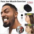 Jawline Shaper Set of 2 Jawline Exercise Men and Women / Face Jaw Muscle Exerciser / 40Lbs Resistance Level Chew Ball and Reduce Double Chin. 