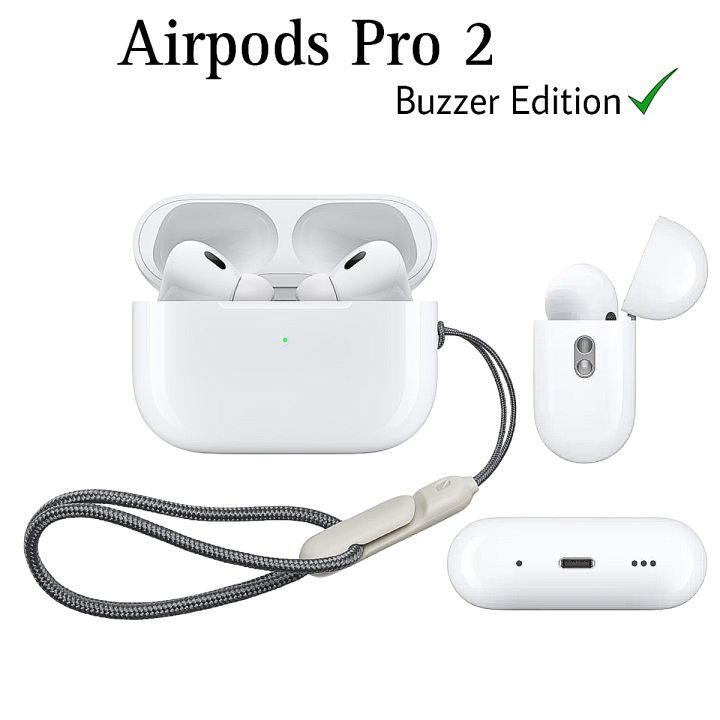AirPods Pro 2 ANC , airpod with noise cancellation | Airpods_Pro 2 Tws 2nd Generation Wirless Earbuds Pro High Bass Boosted Sound Quality / Black & White