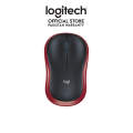 Logitech M185 Wireless Mouse (Red) with USB Mini Receiver, Compatible with PC, Mac, Laptop. 