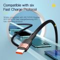 Essager 7A Type C Cable Wire Multi Protocol Compatibility QC VOOC IQOO SCP AFC Fast Charging USB Charger Data Cable For Xiaomi Realme Oneplus Huawei OPPO Samsung Vivo Honor Mobile Phone. 