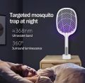 Rechargeable 2-in-1 Mosquito Racket - 1200mAh Lithium-Ion Battery. 